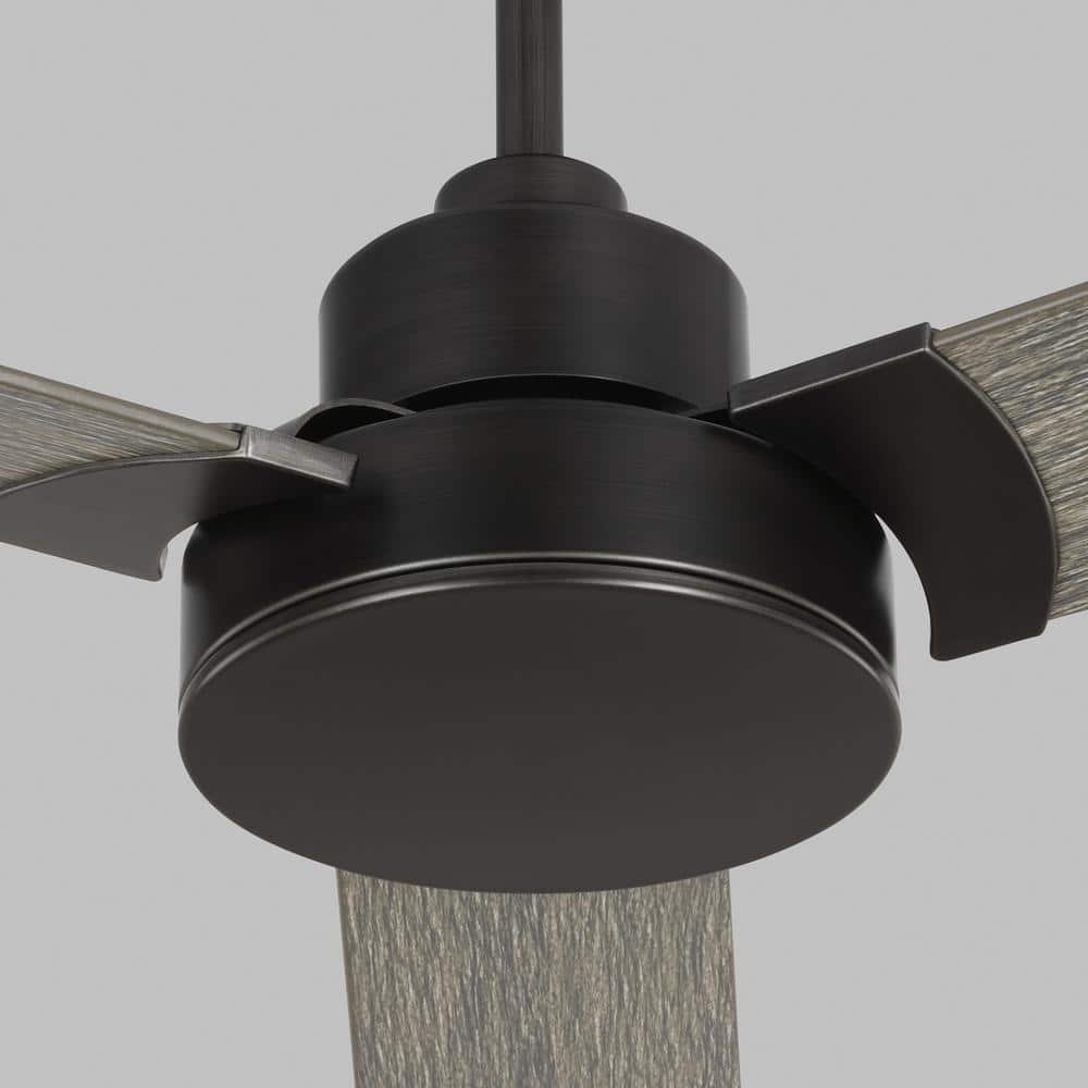 Jovie 44'' Aged Pewter Ceiling Fan with Light Grey Weathered Oak Blades
