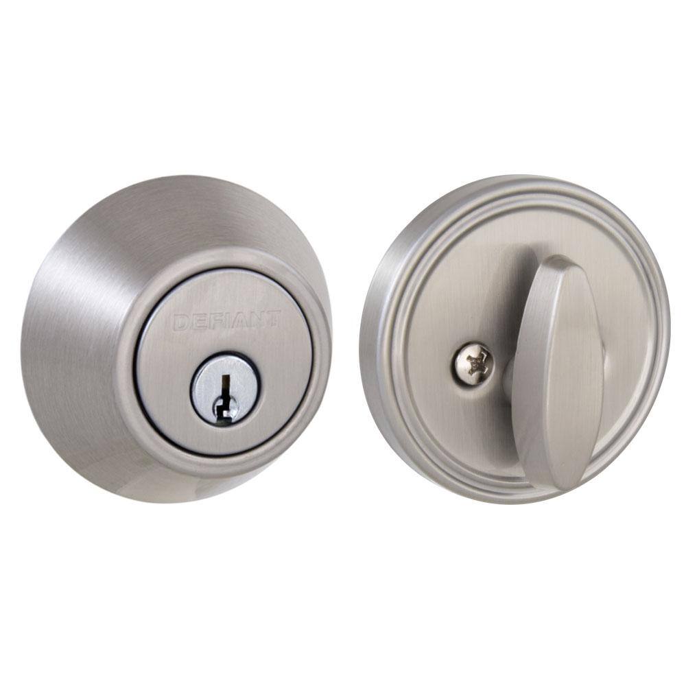 Satin Nickel Single Cylinder Deadbolt