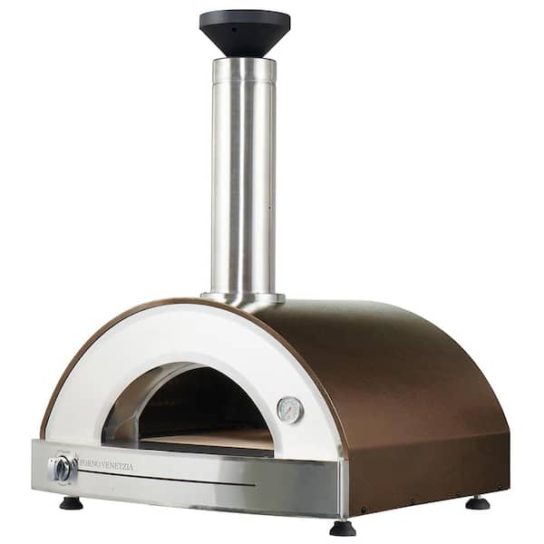 Pronto 20 in. x 24 in. Counter Top Oven, Natural Gas Hybrid, Outdoor Pizza Oven in Copper