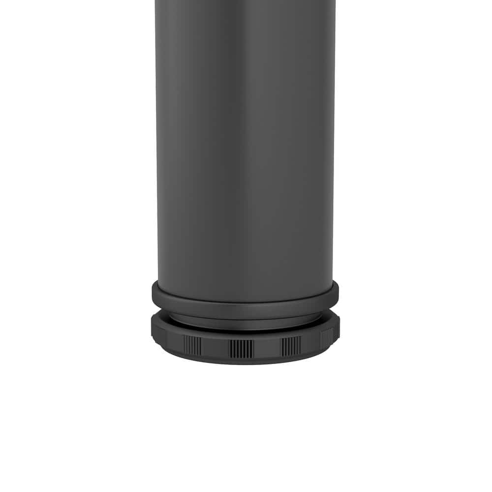 Matte Black 28" Adjustable Folding Table Leg in Aluminum