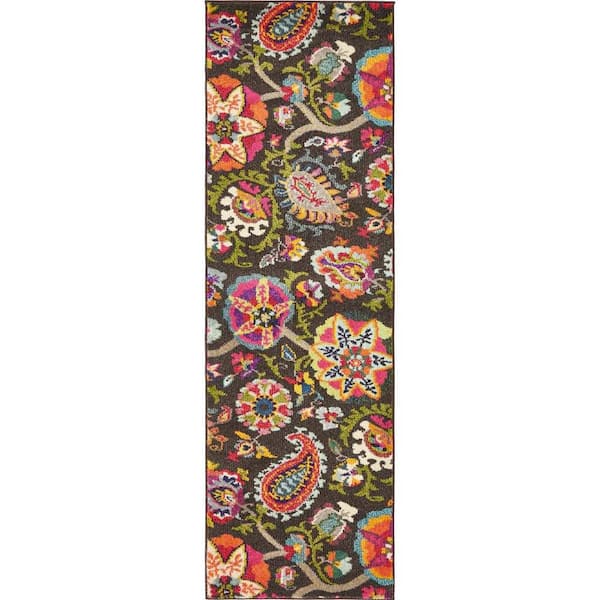 Unique Loom Estrella Tuscany Brown 2' 2 x 6' 7 Runner Rug