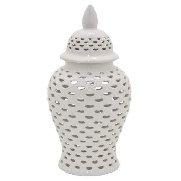 Benjara Ceramic Jar with Lid
