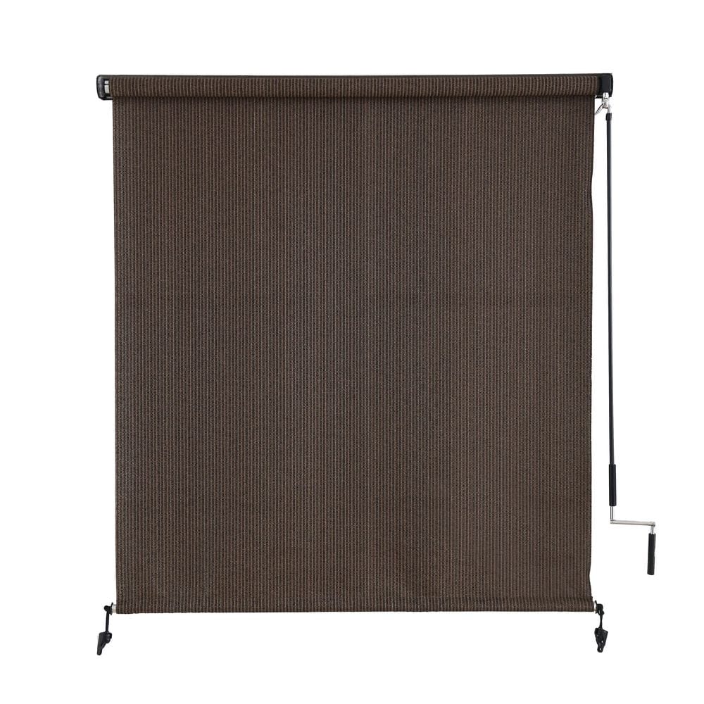Mocha Cordless 90% UV Blocking Outdoor Shades-Exterior Roller Shade, HDPE Material Fabric, 48 in. W x 72 in. L price history on PriceWatchPro