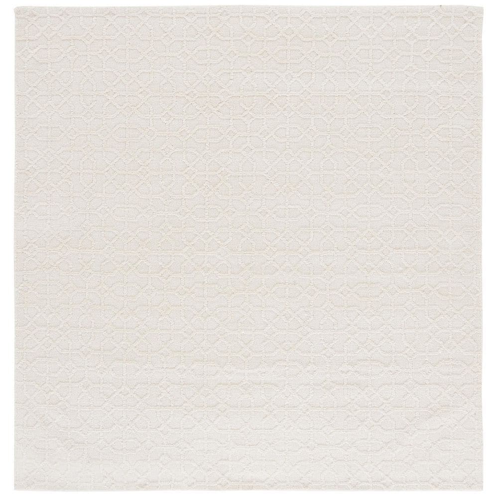 Audrey 6 ft. x 6 ft. Ivory Classic Textured square Area Rug price history on PriceWatchPro