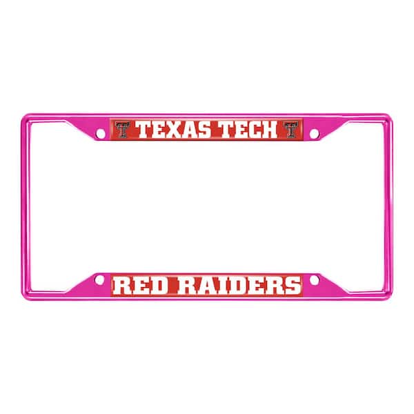 FANMATS Universal Fit Texas Tech University License Plate Frame - Pink