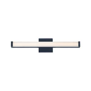 Spec 1 Light 24 in. Stainless Black LED Bath Vanity Bar CCT Select