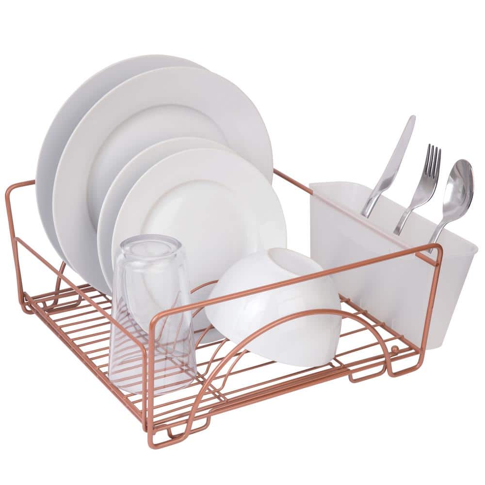 Rubbermaid Home Twin Sink Dish Drainer, Chrome