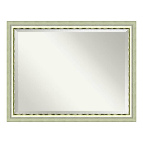 Amanti Art Medium Rectangle Burnished Silver Casual Mirror (34.88 in. H x 44.88 in. W)