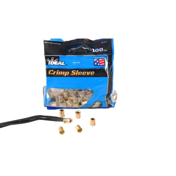 IDEAL Steel Crimp Sleeve Connector (Bags of 100, Standard Package 2 Bags)