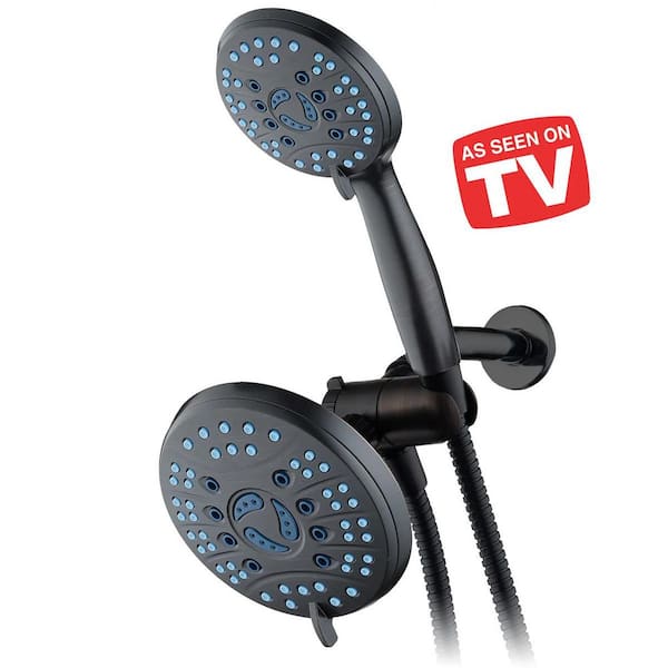 50-Spray Wall Mount Shower Head Combo 2.5 GPM in Oil Rubbed Bronze