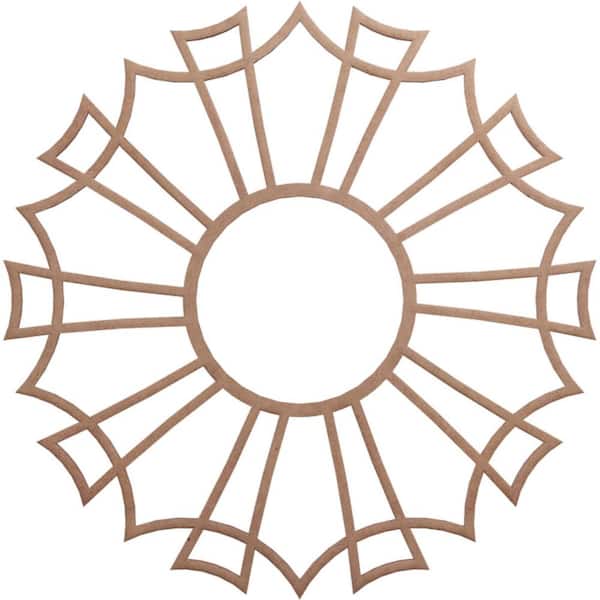 Ekena Millwork 0.375 in. x 7.75 in. x 22 in. Wood Medallion Moulding
