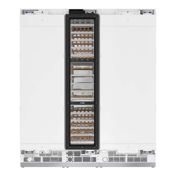Reserve Panel Ready 30 in. 16.6 cu. ft. Refrigerator and 24 in. 12.4 cu. ft. Freezer with 18 in. 68-Bottle Wine Cooler