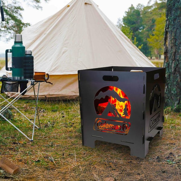 Coleman Pack-A-Way 20 in. Outdoor Wood Burning Portable Fire Pit
