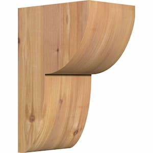 5-1/2 in. x 8 in. x 12 in. Western Red Cedar Crestline Smooth Corbel