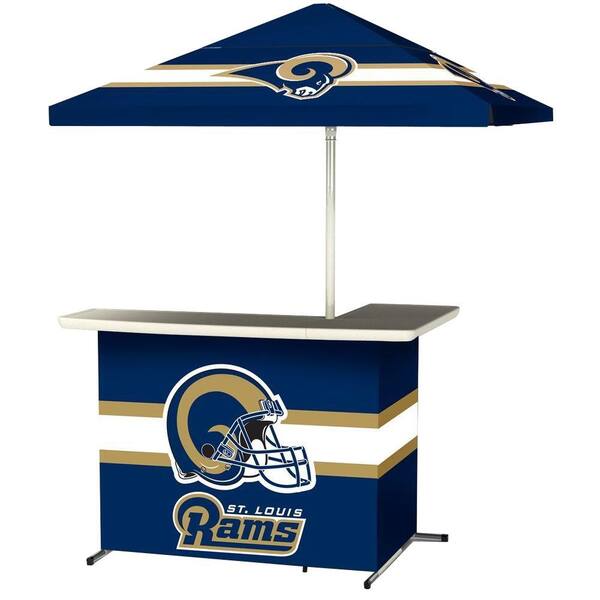 Best of Times St Louis Rams All-Weather L-Shaped Patio Bar with 6 ft. Umbrella