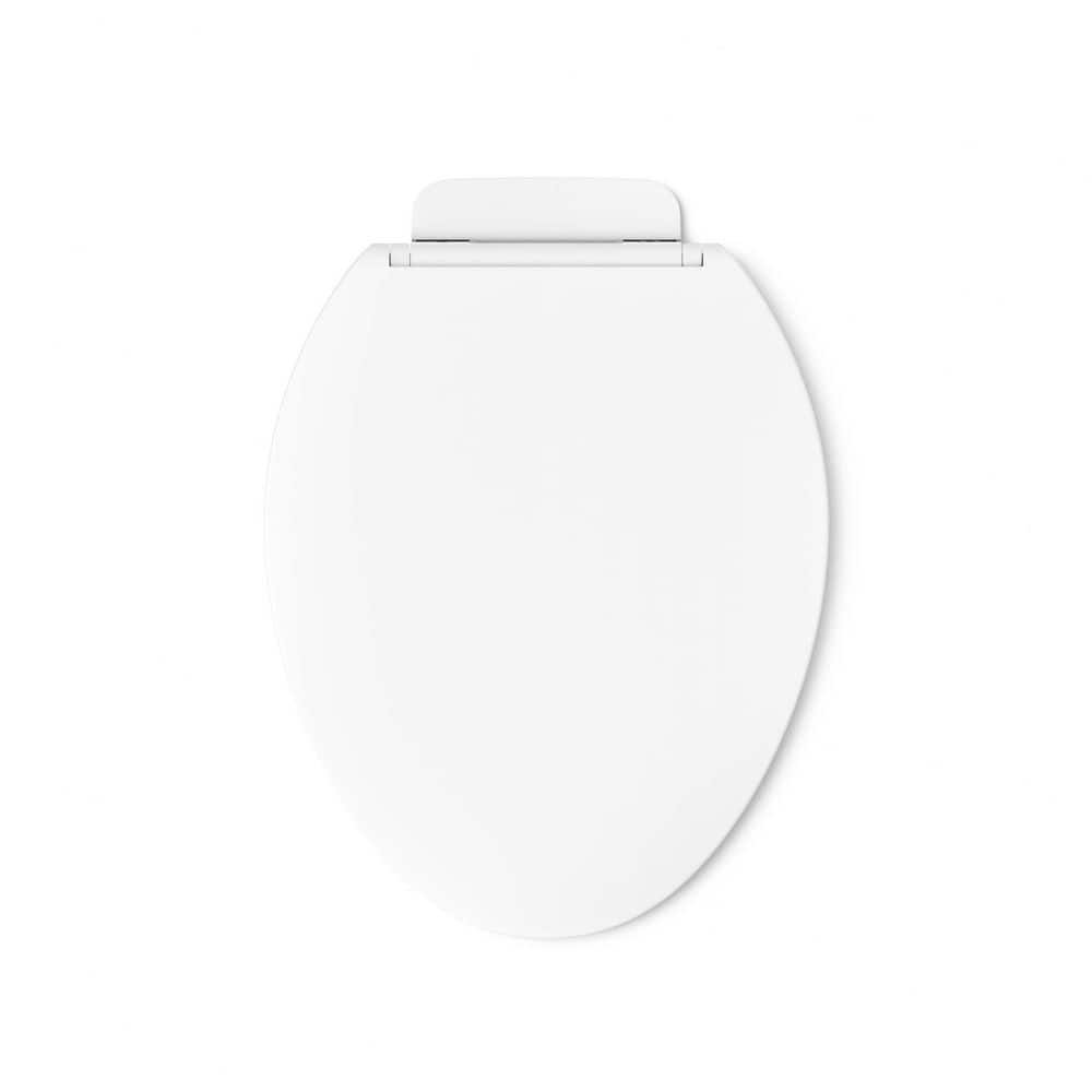 White Quiet-Close Elongated Toilet Seat with ReadyLatch