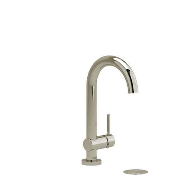RIOBEL Riu Single Handle Single Hole Bathroom Faucet in Polished Nickel