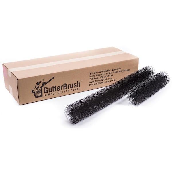 Standard 5 in. - 30 ft. Pack Max-Flow Filter Brush Gutter Guard Standard 5 in. - 30 ft. Pack Max-Flow Filter Brush Gutter Guard