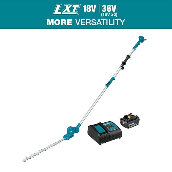 LXT 18V Lithium-Ion Cordless 18 in. Telescoping Articulating Pole Hedge Trimmer Kit, 4.0Ah