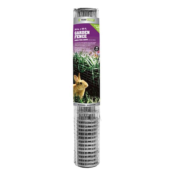 40 in. x 50 ft. 16-Gauge Galvanized Steel Welded Wire Garden Fence
