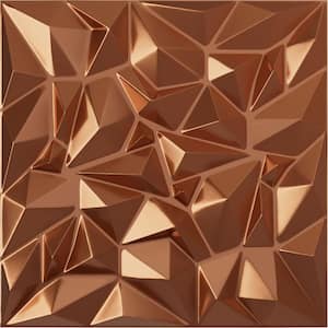 19-5/8-in W x 19-5/8-in H Leto EnduraWall Decorative 3D Wall Panel Copper