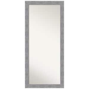 Oversized Distressd Grey Wood Hooks Coastal Cottage Rustic Mirror (65.25 in. H X 29.25 in. W)