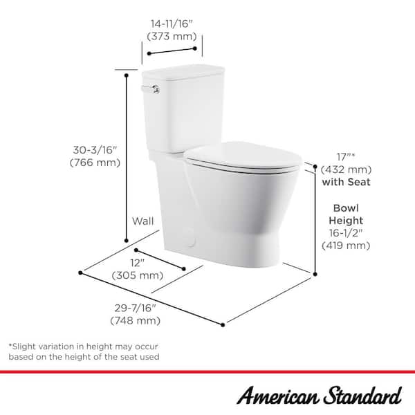 Cadet Aspirations 2-Piece 1.28 GPF Single Flush Elongated Skirted Toilet with Seat in White