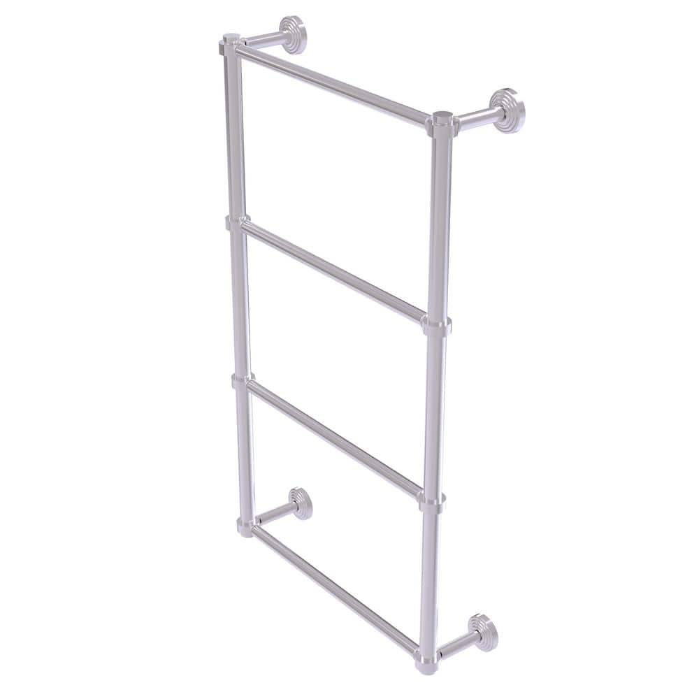 Waverly Place Collection 30 in. Wall Mounted 4 Tier Ladder Towel Bar with Dotted Detail in Satin Chrome price history on PriceWatchPro