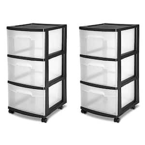 Compact, Undercounter Storage Cart, 3 Drawers