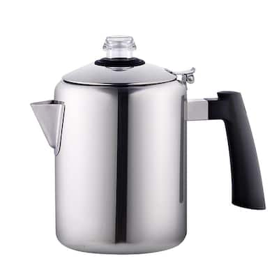 8-Cup Stainless Steel Stovetop Tea Coffee Percolator Pot Kettle