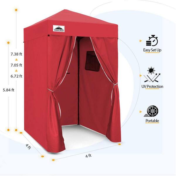 EAGLE PEAK 4 ft. x 4 ft. Pop Up Privacy Tent Foldable Outdoor