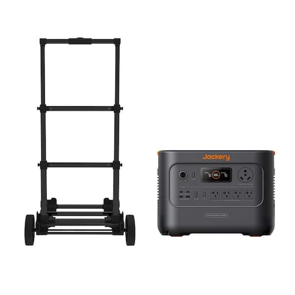 3600W/7200W Peak Push Button Start Portable Power Station Explorer 3000 v2 w/1 Trolley, Essential Home Backup Outdoors