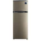 7.5 cu. ft. Refrigerator with Top Freezer in Stainless Look