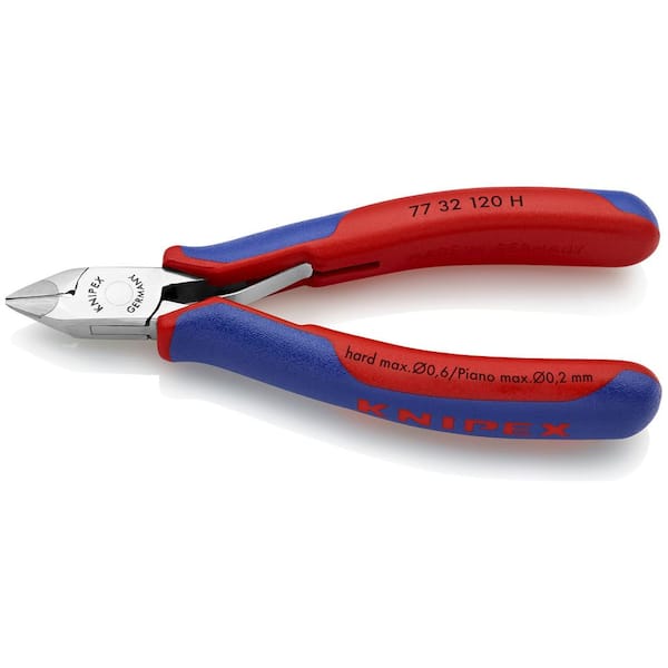 KNIPEX 4-3/4 in. Electronics Diagonal Cutters with Carbide Metal Cutting Edges