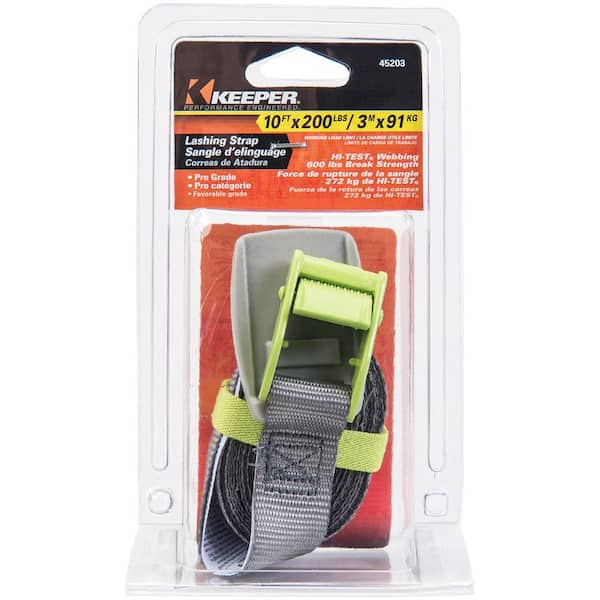 Keeper 10 ft. x 1 in. Lashing Strap 45203 - The Home Depot