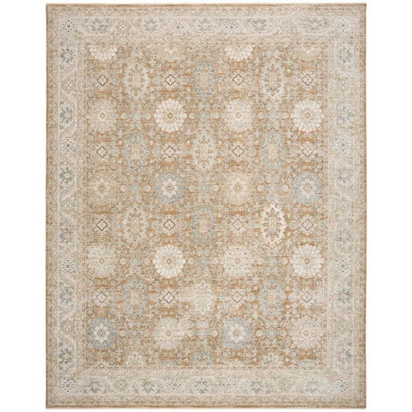Enriched Mocha 8 ft. x 10 ft. Medallion Traditional Area Rug