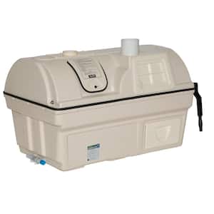 Centrex 2000 Non-Electric Waterless High Capacity Central Composting Toilet System in Bone