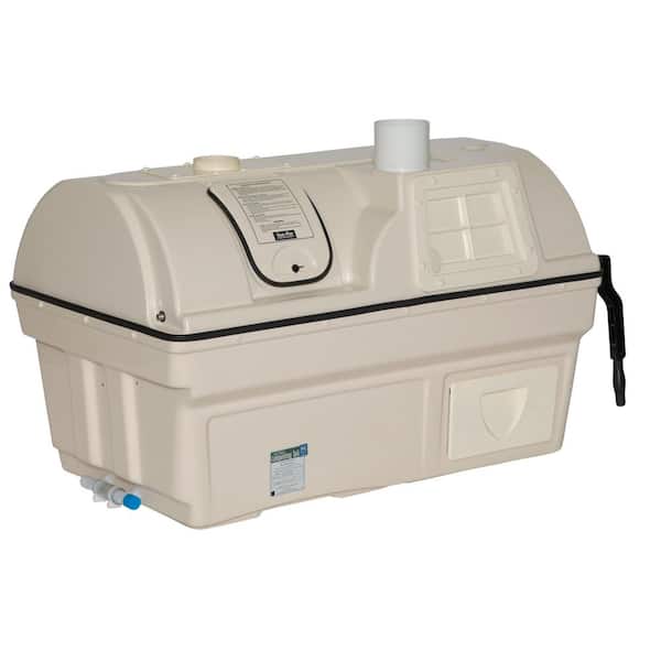 Sun-Mar Centrex 2000 Non-Electric Waterless High Capacity Central Composting Toilet System in Bone