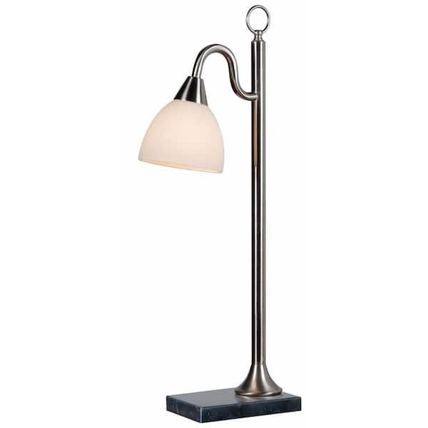 Kenroy Home Lincoln 27 in. H Brushed Steel Table Lamp