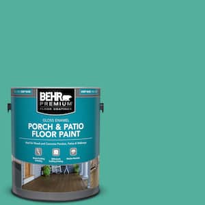 1 gal. #P440-5 Water Park Gloss Enamel Interior/Exterior Porch and Patio Floor Paint
