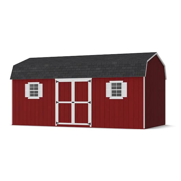 Value Gambrel Workshop 10 ft. x 20 ft. Outdoor Wood Storage Shed Precut Kit with Floor (200 sq. ft. )