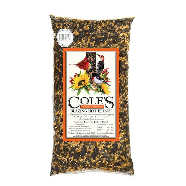 10 lbs. Blazing Hot Blend Assorted Species Black Oil Sunflower Wild Bird Seed Food