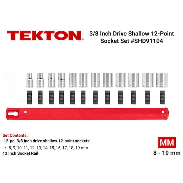 3/8 in. Drive 12-Point Socket Set (12-Piece)