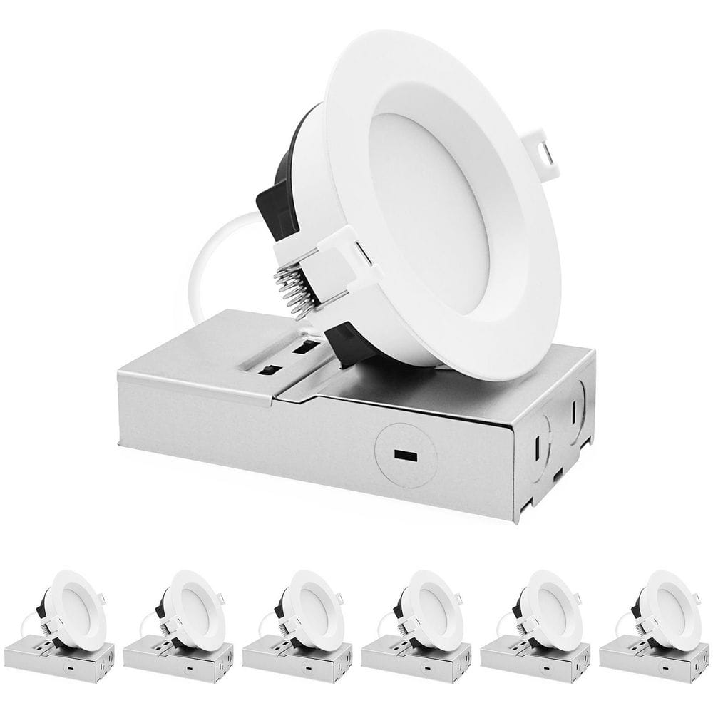 4 in. Integrated LED Regressed Mini Panel light, 5CCT, 12/15/19W, 1000/1400/1800LM, Dual Dimmable, 100° Beam, ETL 6-Pack price history on PriceWatchPro