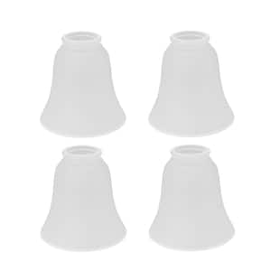 4-3/4 in. Frosted Bell Ceiling Fan Replacement Glass Shade (4-Pack)