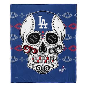 MLB Los Angeles Dodgers Candy Skull Silk Touch Throw Blanket