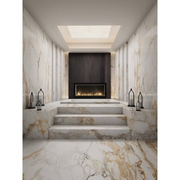 Wenrose Calacatta Topaz 6 in. x 6 in. Glazed Porcelain Tile Sample