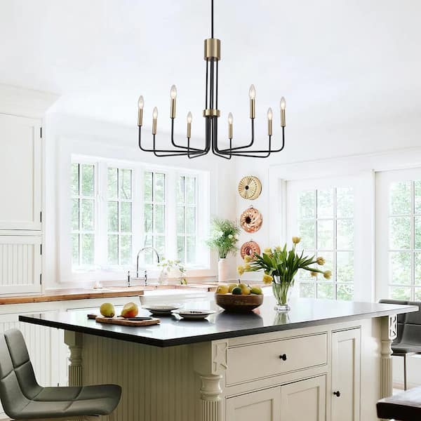 Black Industrial Metal Pendant Light - New Transitional Hanging Lighting Fixture for Kitchen Island Counter outlet Dining Room Bedroom Restaurant