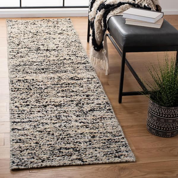 Natura Beige/Gray 2 ft. x 8 ft. Solid Runner Rug