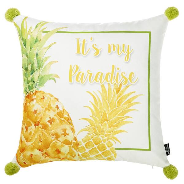 HomeRoots Josephine Multi-Color Graphic 18 in. x 18 in. Throw Pillow Cover